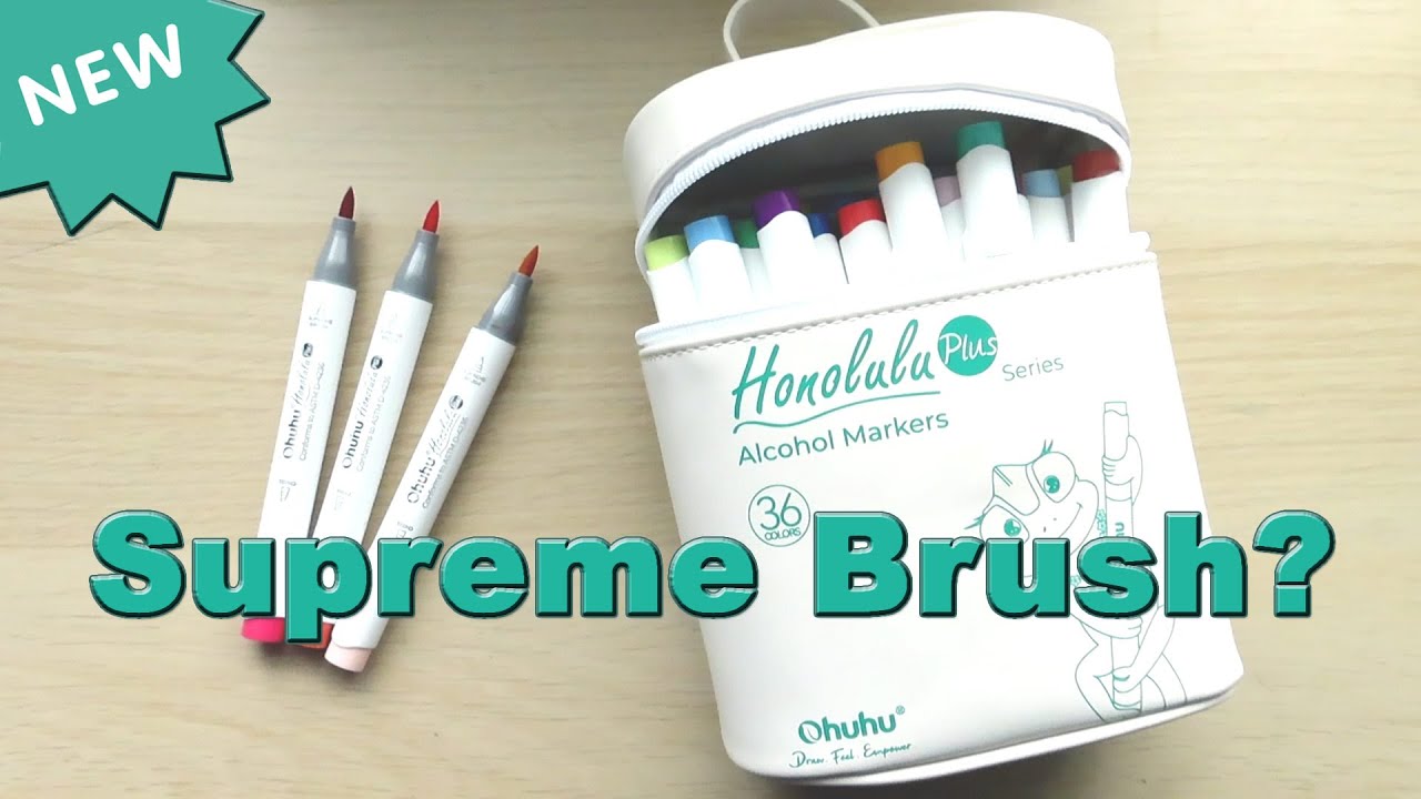 Ohuhu Honolulu Plus Markers Review || Compared with Honolulu B and Copic Ciao || Adult Colouring