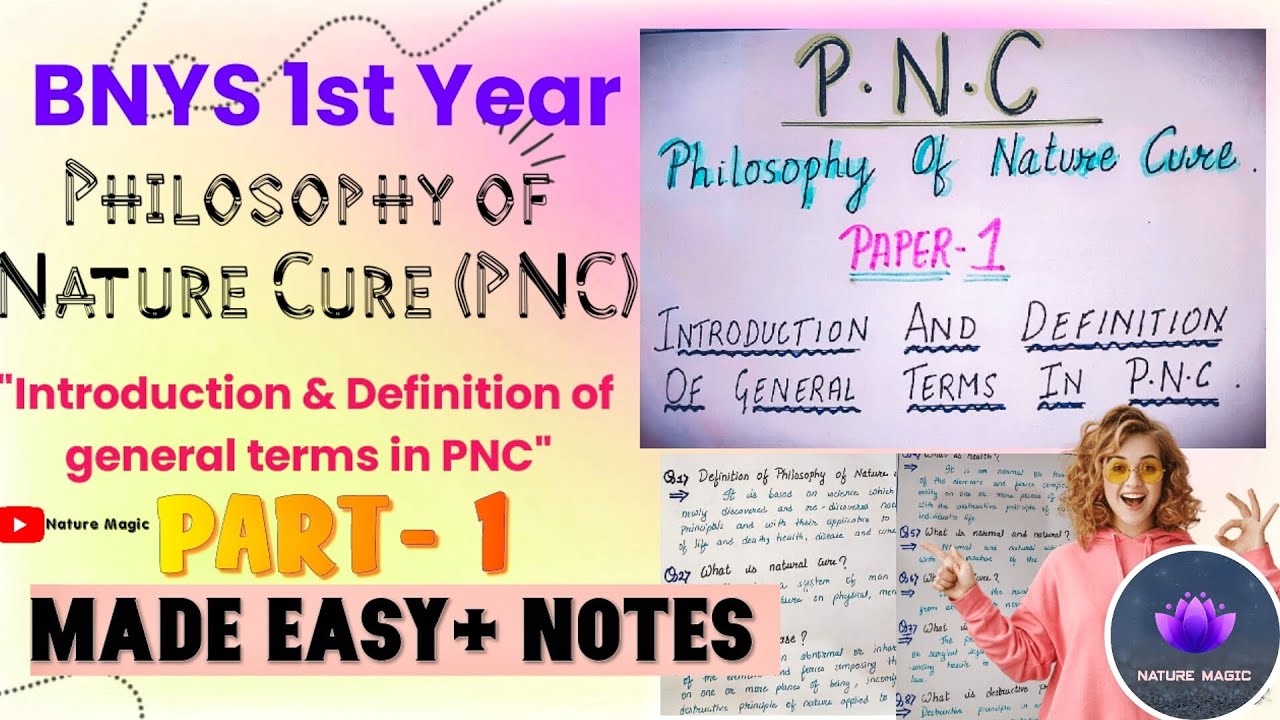 Introduction and Definition of General terms in Philosophy of nature cure || BNYS 1st year