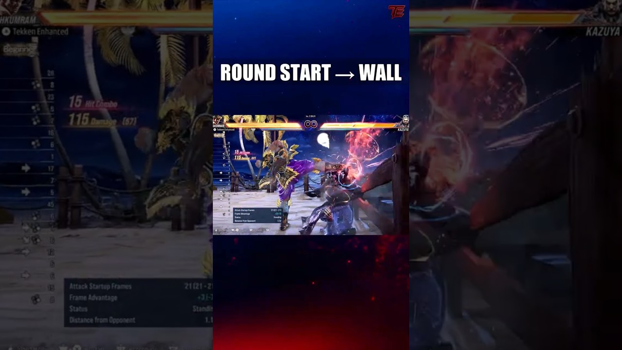 Fahkumram Round-Start Wall Carry – Tekken 8 Practical Route 