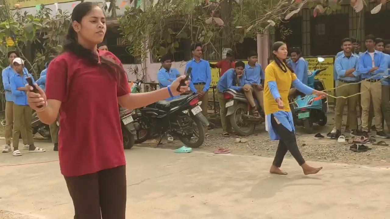 रस्सी कूद | वार्षिक खेल उत्सव |शास उच्च माध्य विद्यालय सिरगिट्टी 