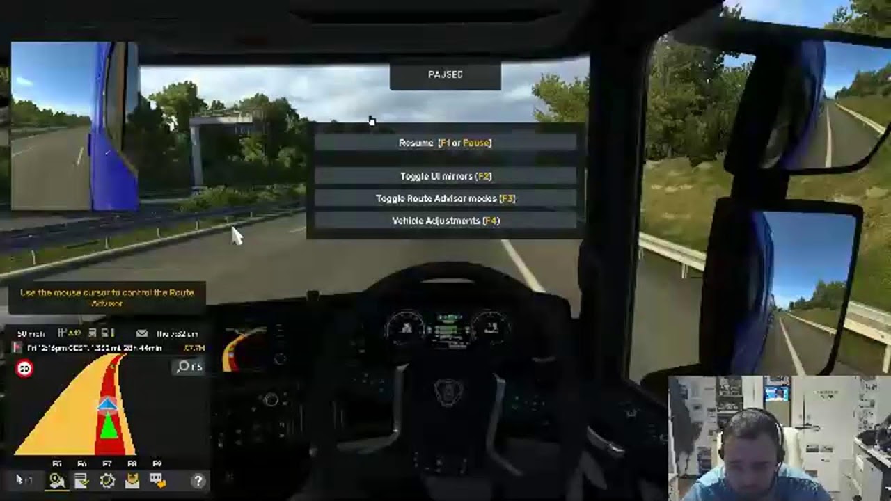 Doing Fighter Spotting on ETS2 as part of Fighter Meet Theme