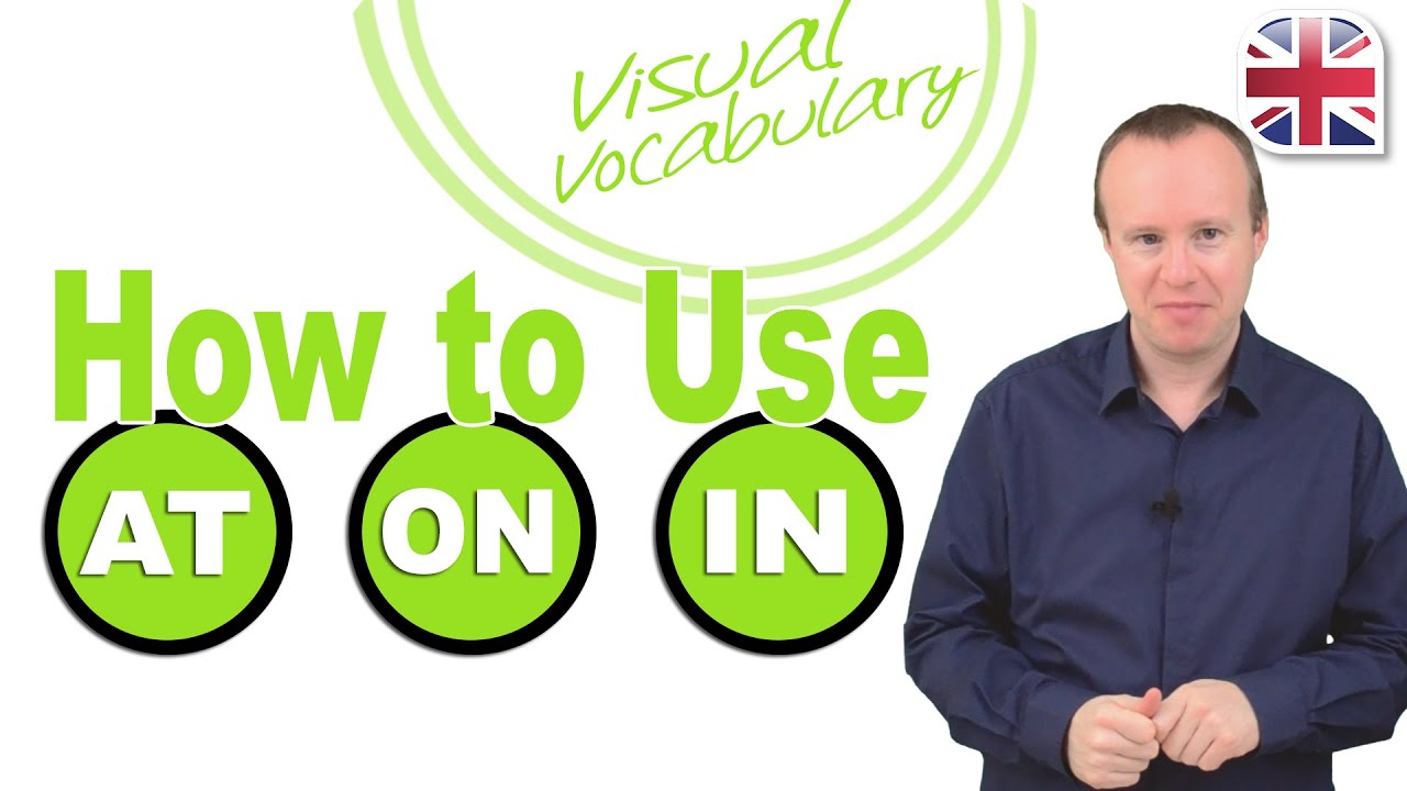 How to Use Prepositions At, On, In - Visual Vocabulary Lesson