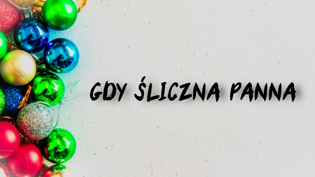 Gdy śliczna panna - kolęda - podkład z linią melodyczną