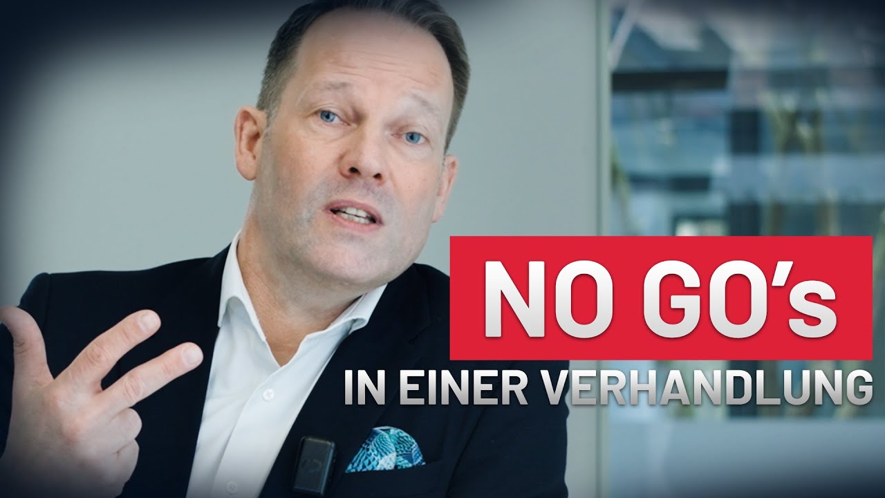 Absolute NO GOs in einer Verhandlung. Tun Sie das bitte niemals!