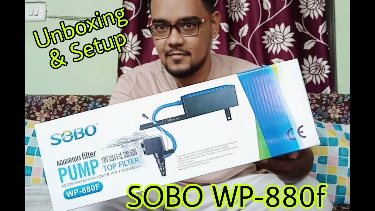 SOBO WP-880f Top Filter || Unboxing & Setup