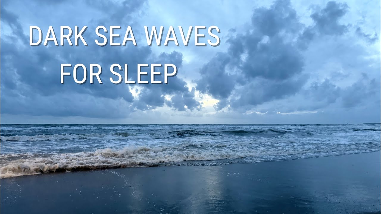 Night Sea Waves | Mediterranean Sea (Italy Coast) | No Music