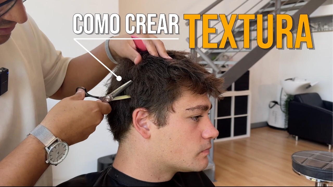 Como hacer CORTE CON TIJERAS con MUCHA TEXTURA  🚀