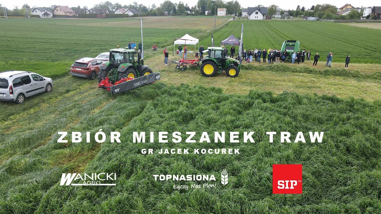 🌿🍀 Zbiór mieszanek traw w GR Kocurek | Top Nasiona x Wanicki Agro x SIP