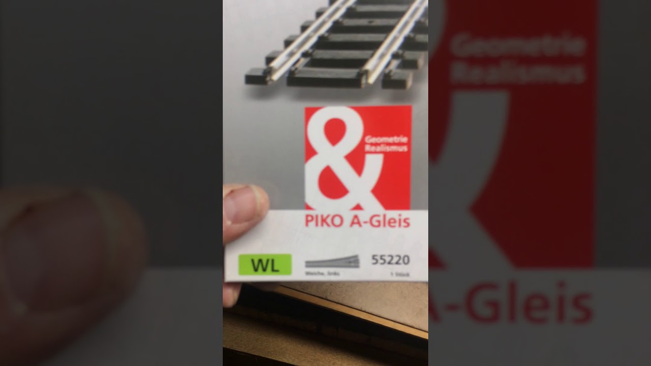 Piko A track HO turnouts