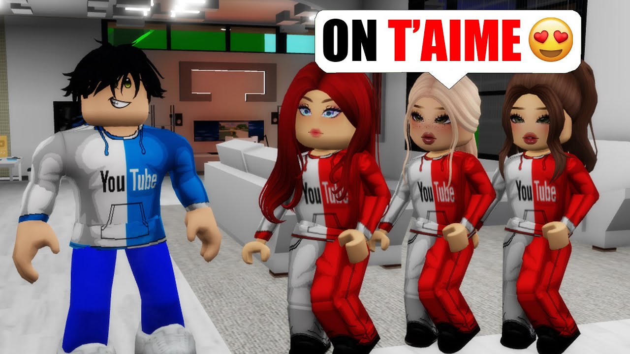 3 YOUTUBEUSES ONT CRUSH SUR MOI SUR BROOKHAVEN ! ROBLOX