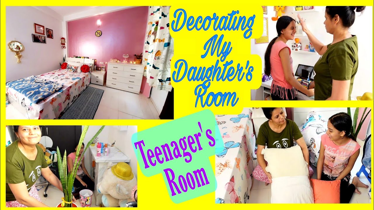 TEENAGER'S👧ROOM DECORATING IDEAS - DECORATION OF MY DAUGHTER'S ROOM BY MOM & DAUGHTER||