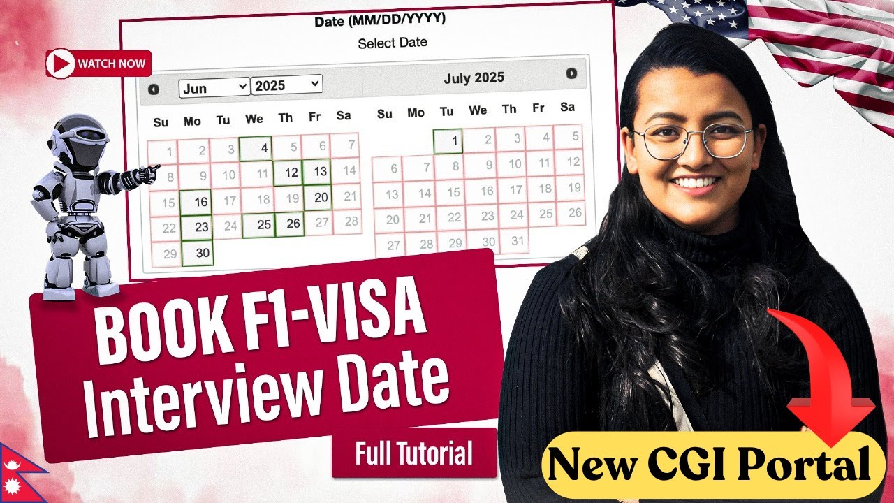 How to create new CGI portal and book F1-VISA interview slot| Nepali students | Complete Tutorial