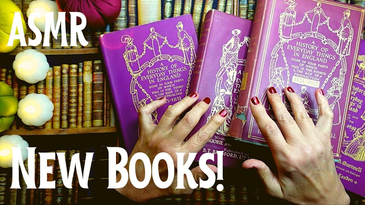 ASMR | Lovely Illustrated Vintage Books Haul : Show & Tell in a Whisper!