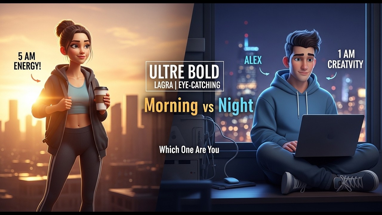 Morning Person vs Night Person 🌅🌙 | Easy English Conversations for Real Life