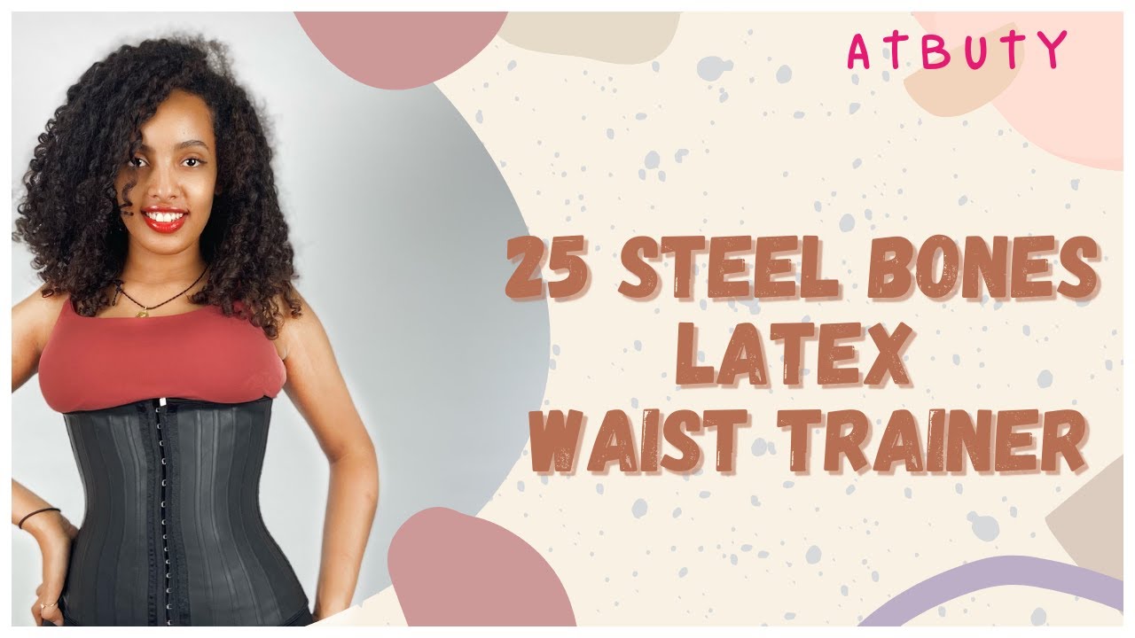 25 Steel Bones Latex Waist Trainer | ATBUTY