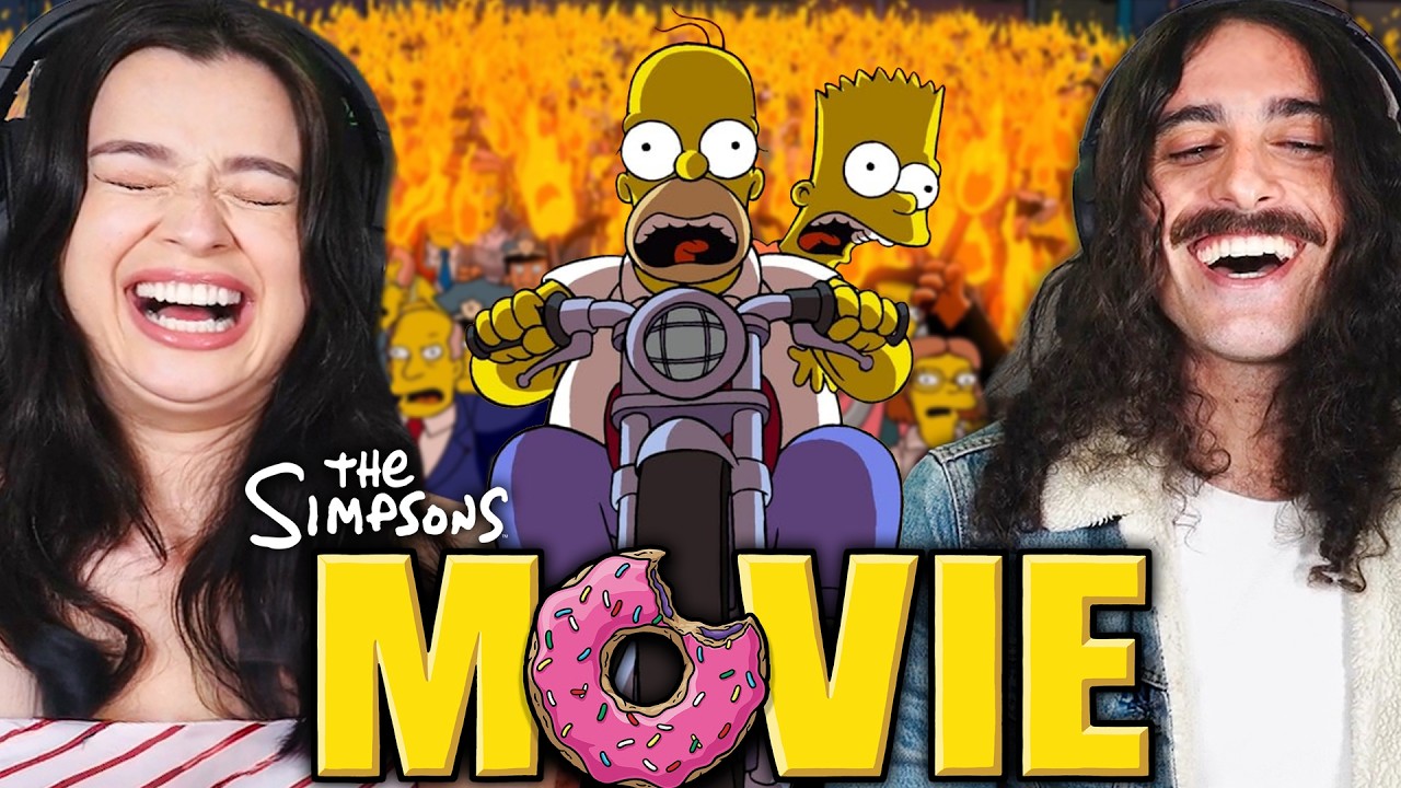 Aussie husband & wife's FIRST TIME watching *The Simpsons Movie*