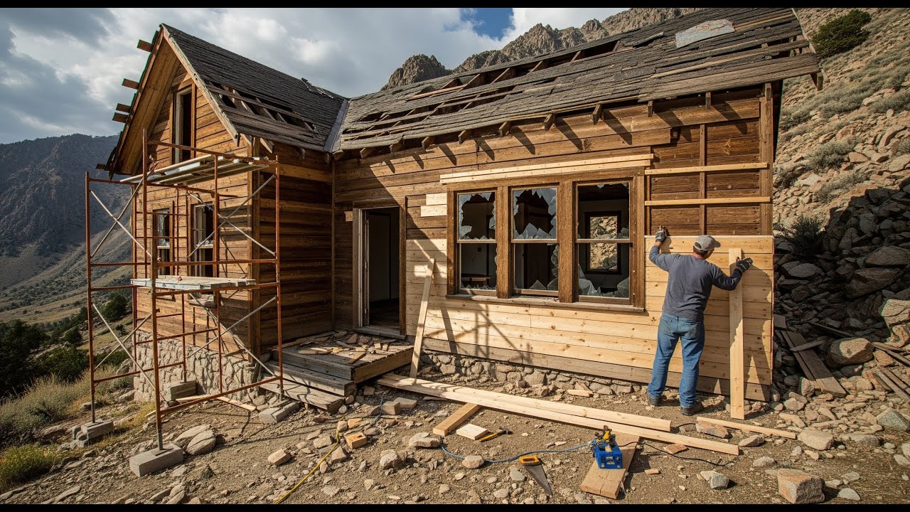 Survival Life Builder: Grandmoter's Old House Complete Renovation - An Incredible Transformation