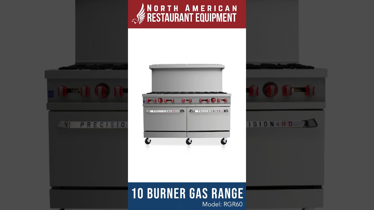 Precision - 10 Burner Commercial Gas Range