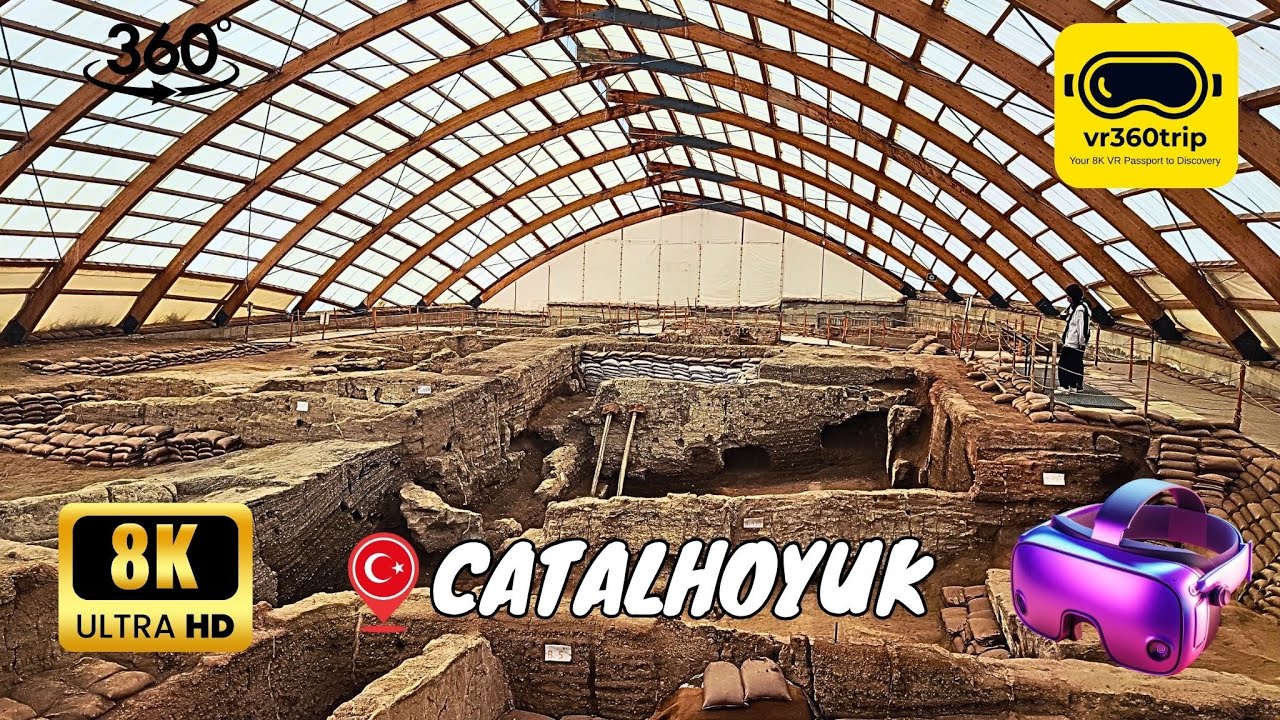 Catalhoyuk, The First House in History - 8K 360 VR Video - Virtual Reality 360 Trip