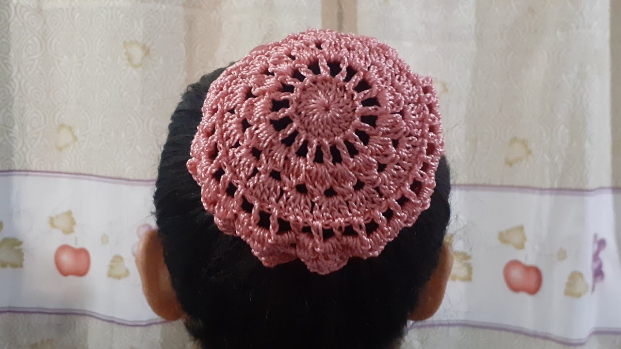 REDINHA em CROCHÊ  para COQUE de CABELO