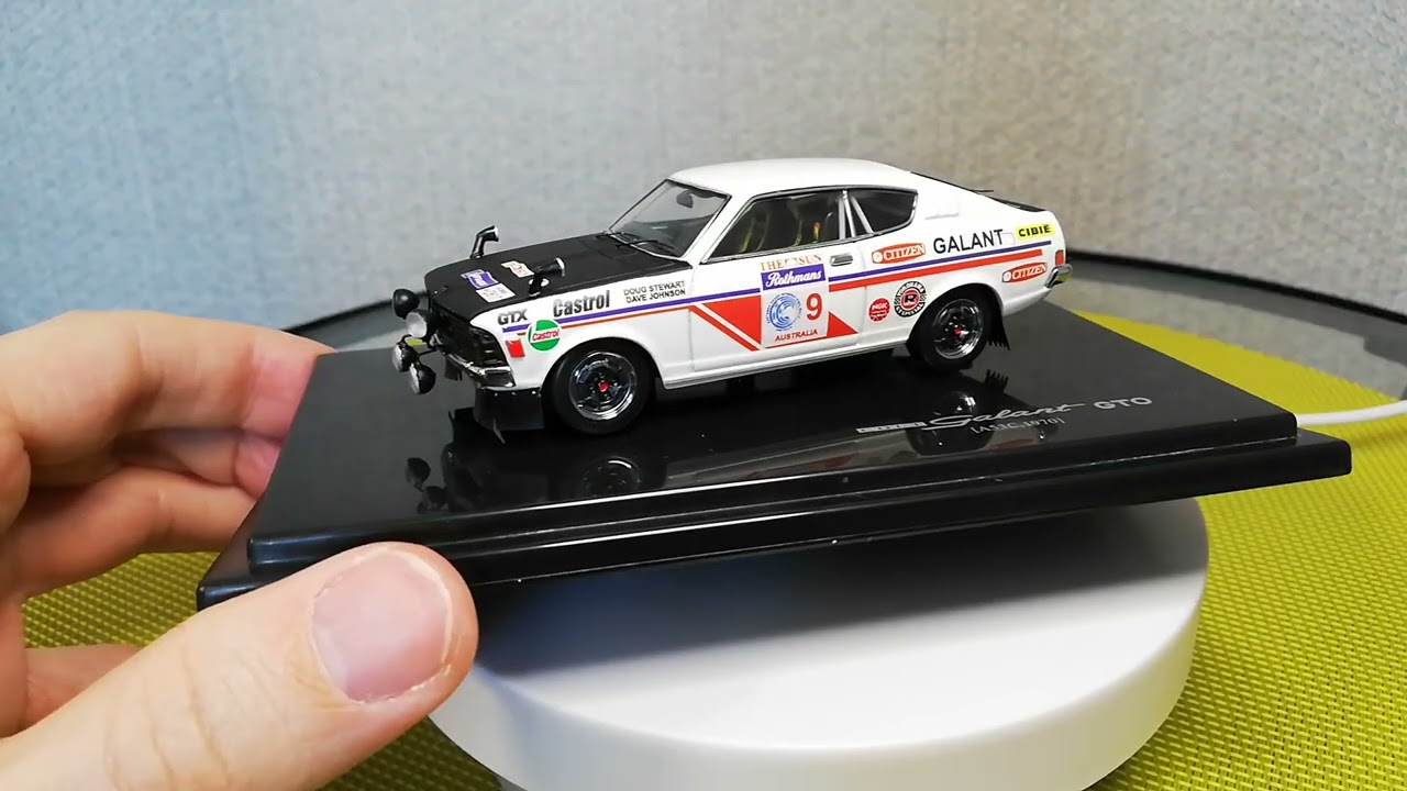 Mitsubishi Galant GTO  Southern Cross Rally 1972 Doug Stewart Dave Johnson 1/43 Base Mtech Car Model