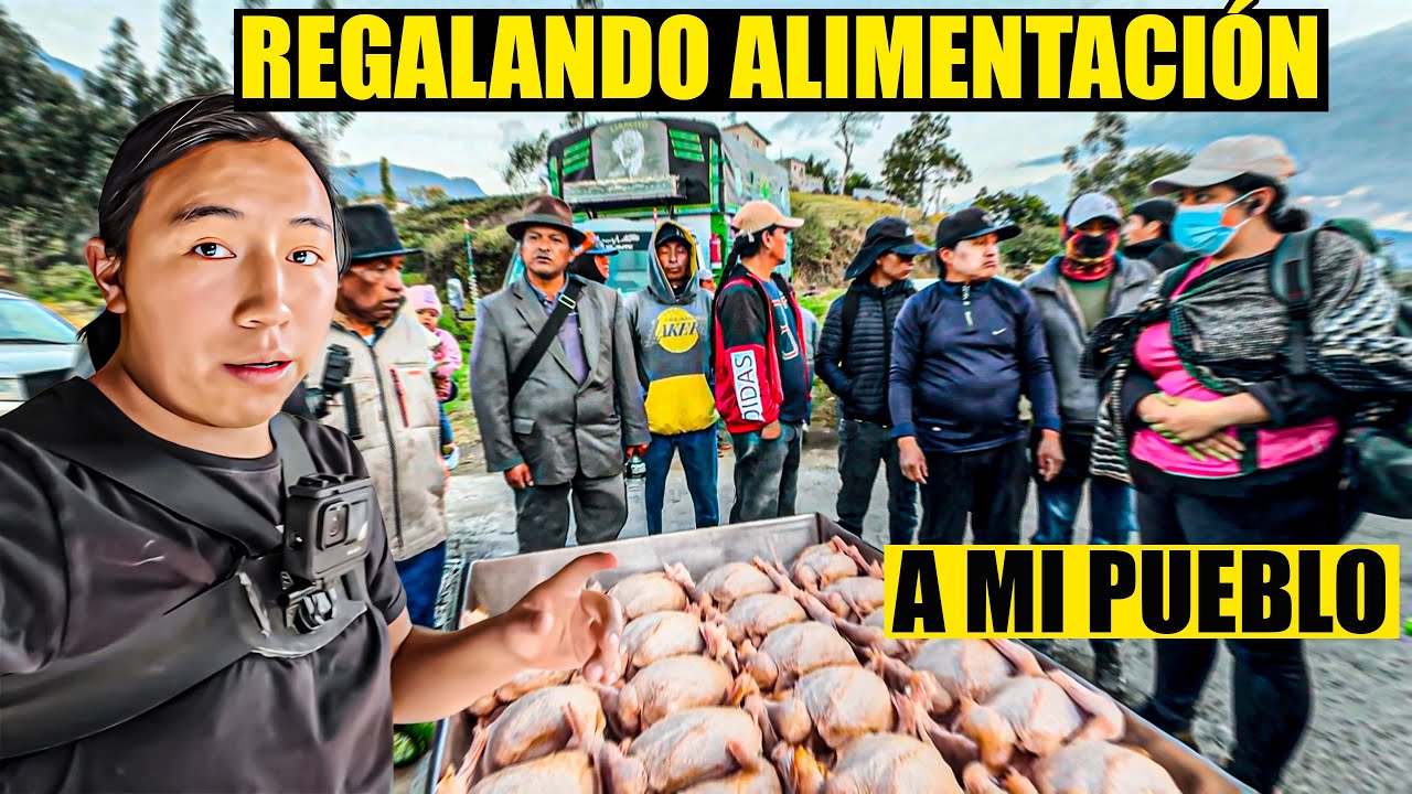 Regalando COMIDA a nuestra  GENTE que luchan  TODOS LOS DIAS | David Otavalo - Aracelii LM