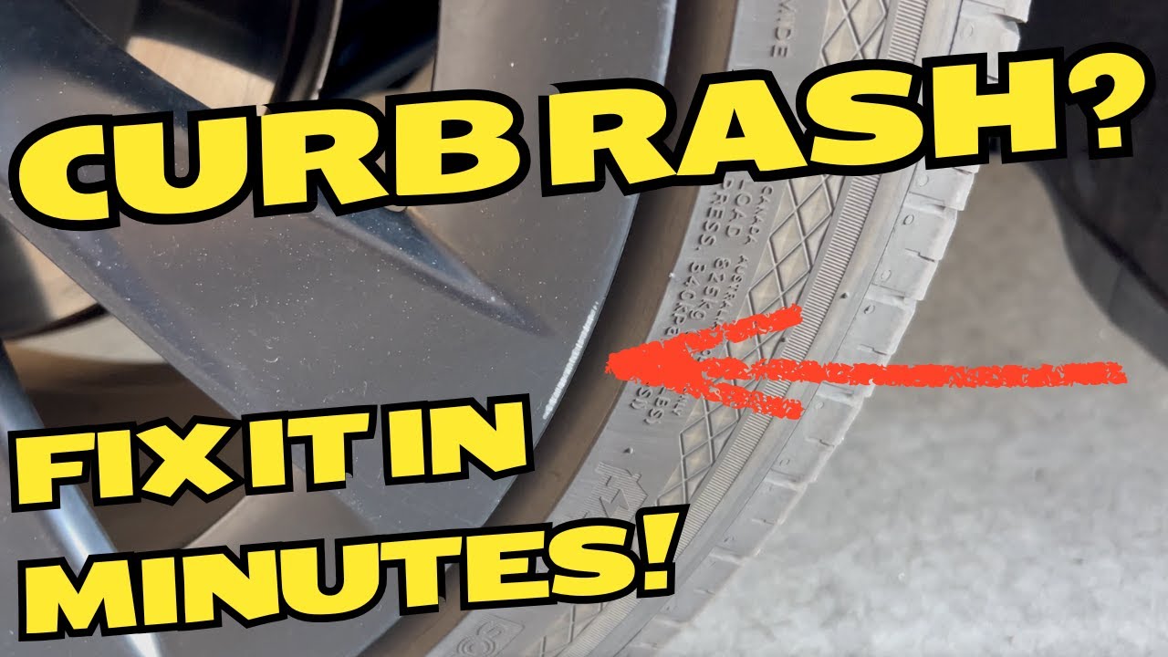 Fix Curb Rash on Rims (Easy Wheel Scuff Repair)!