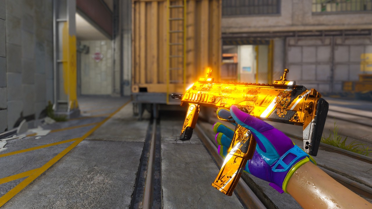 Этот новый золотой MP7 просто невероятен🔥🔥 - Демонстрация MP7 Amberline в игре CS2 - Коллекция ск...