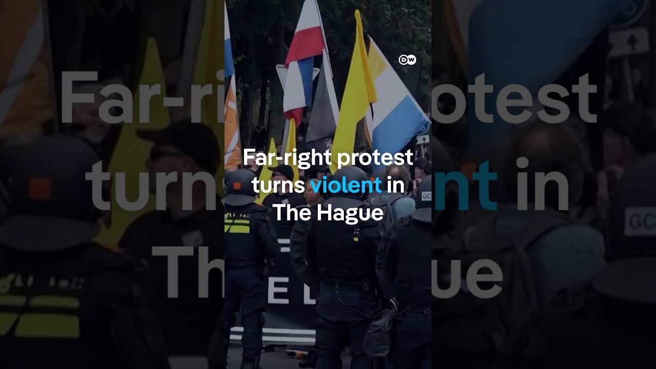 Far-right protest turns violent in The Hague | DW News
