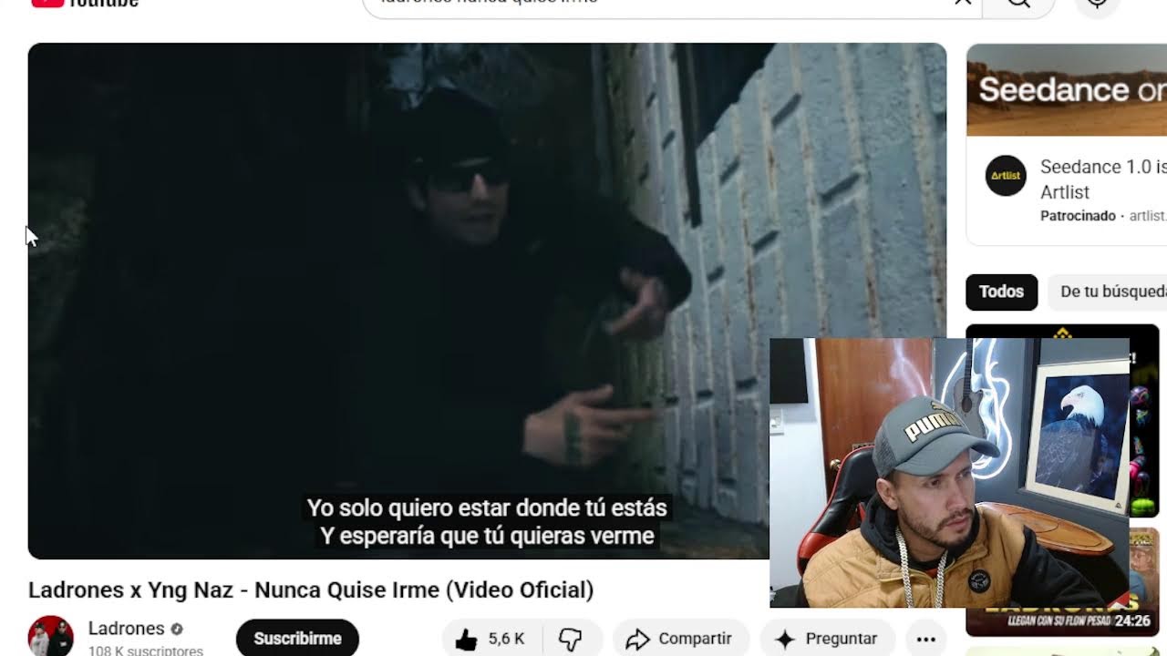 reccionando a Ladrones x Yng Naz
