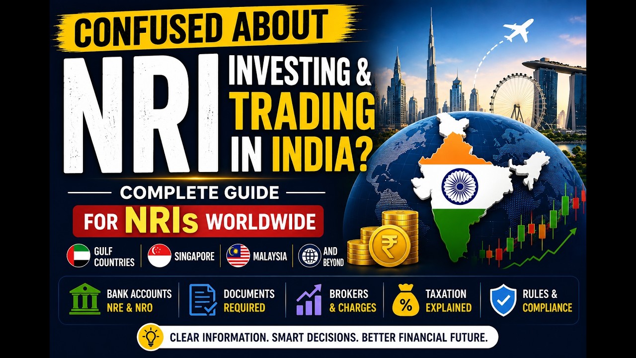 NRI Trading & Investing in India | NRE vs NRO, F&O, Tax & Demat Explained