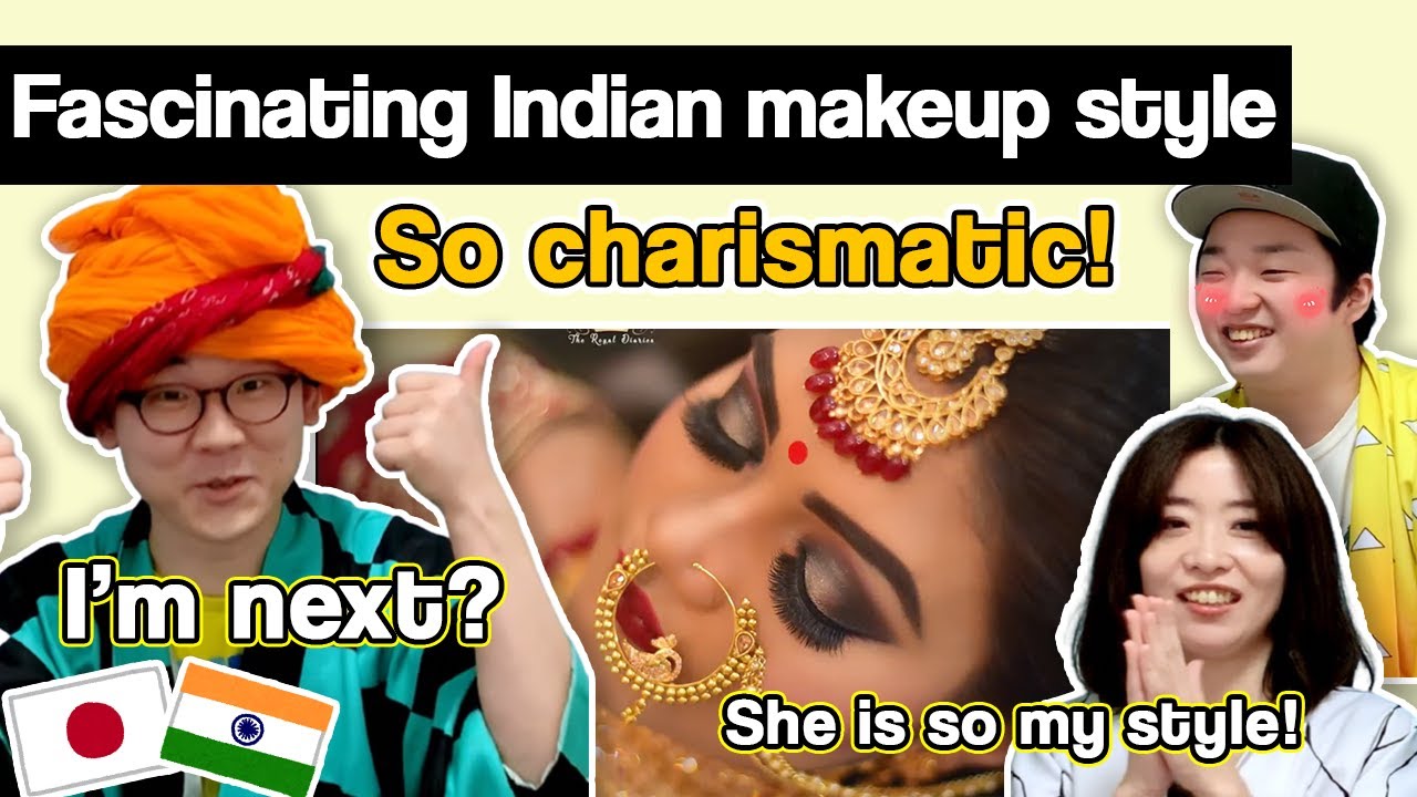 Indian bridal makeup reaction by Demon Slayers