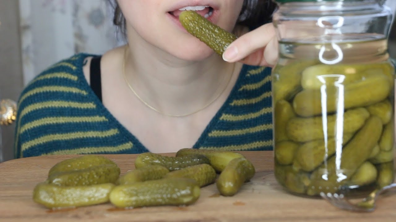 Juicy Pickled Cucumber | ASMR Eating Sounds | (No Talking)