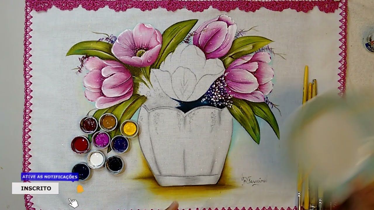 Roberto Ferreira - Novo Projeto - Vamos Aprender Vazo com Pintar Tulipas  - Parte 2