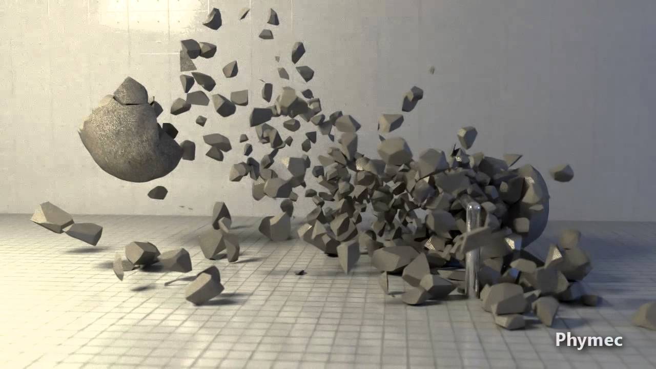 Voronoi Fracture and Shatter Lab Tests - Blender & Bullet Physics