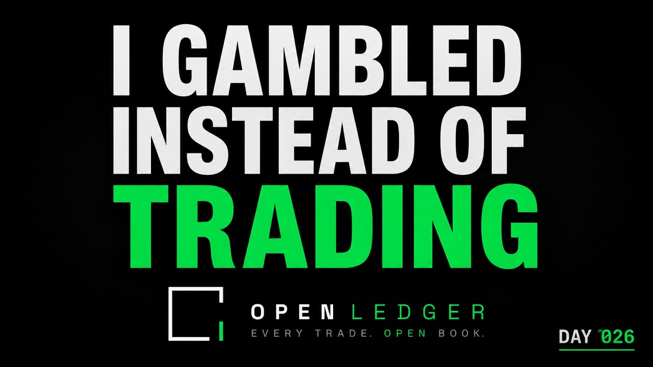 Open Ledger | Episode 007 | I Gambled Instead of Trading