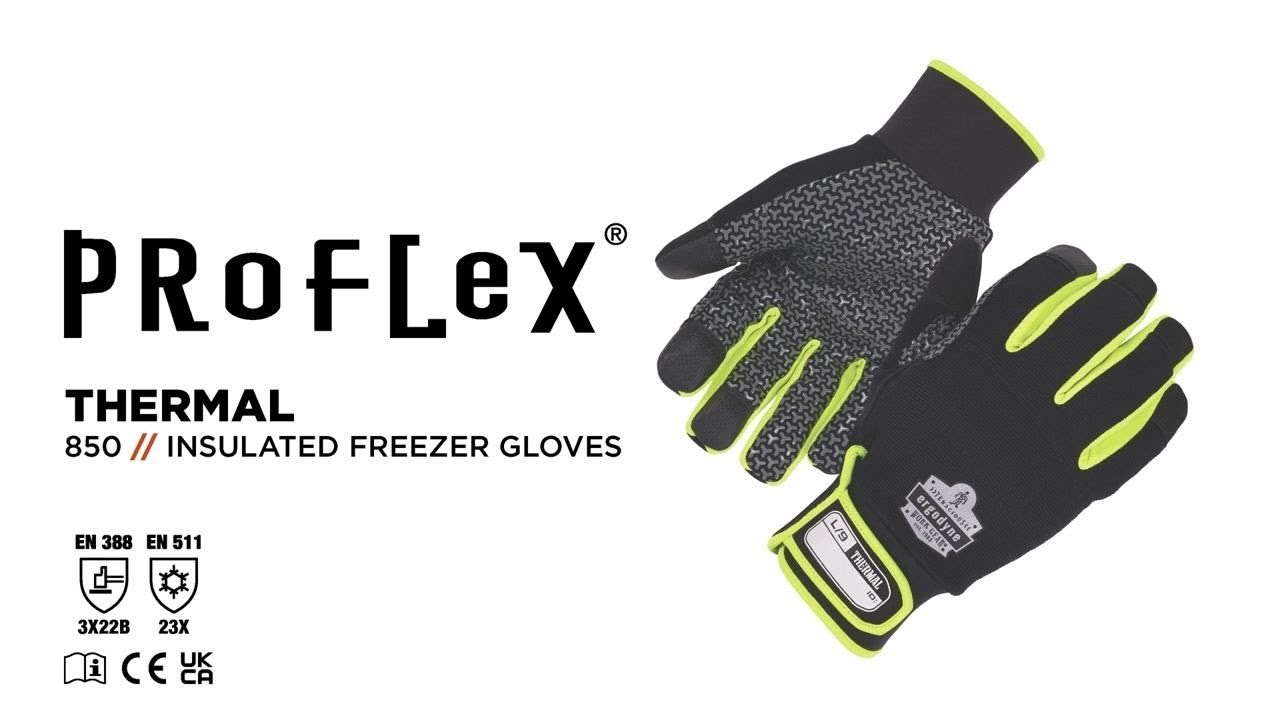 ProFlex 850 Insulated Freezer Gloves Trap Heat, Provide Warmth in -5&deg;F to -20&deg;F Temperatures