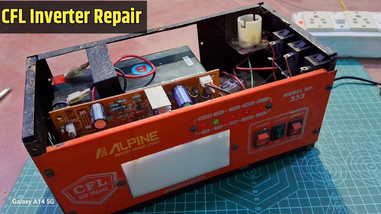 CFL inverter Battery low problem solved 👌 cfl inverter repair