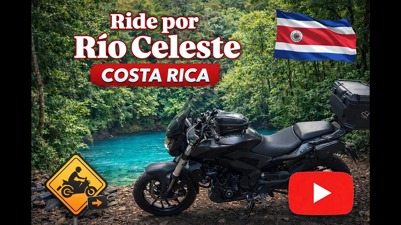 ME FUI EN MOTO A RIO CELESTE, VALIÓ LA PENA??