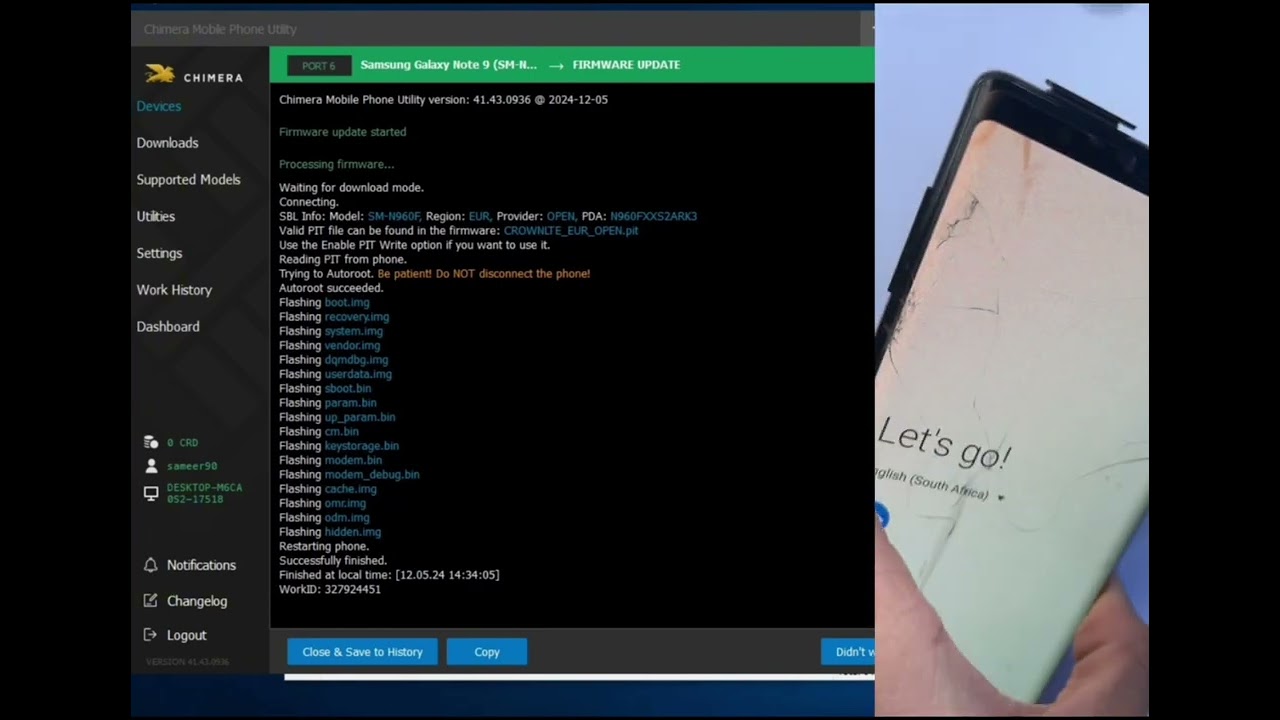 Note 9 n960f  fix imei repair imei 💯