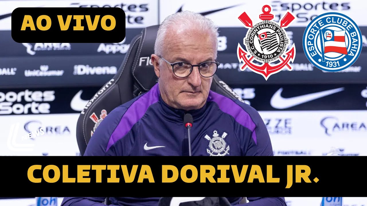 COLETIVA DORIVAL JR AO VIVO - CORINTHIANS X BAHIA - ENTREVISTA DIRETO DA VILA!