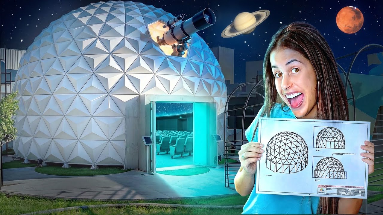 CONSTRUÍ UM PLANETÁRIO DE 10 METROS DE ALTURA NA MINHA CASA !! *Nave da Anninha*