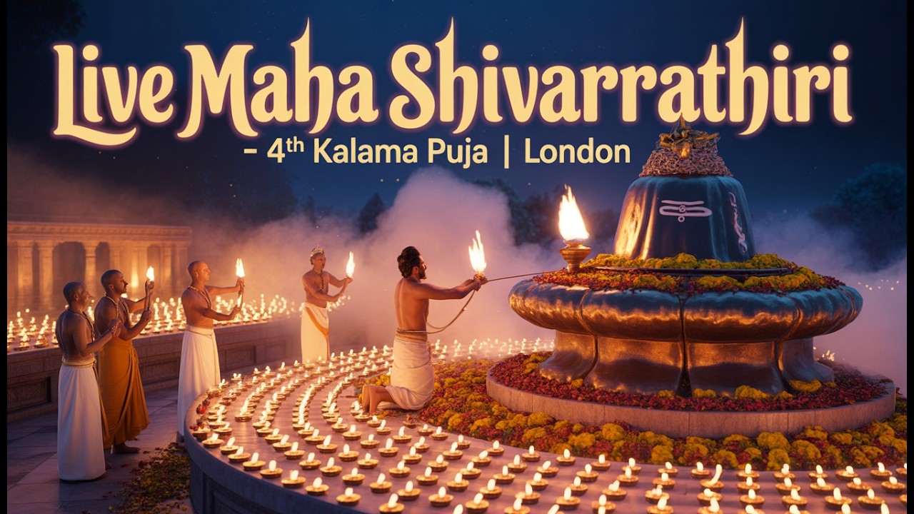 🔴 Live Maha Shivarathiri | 4th Kalama Puja at Ealing Shri Kanagathurgai Amman Temple London