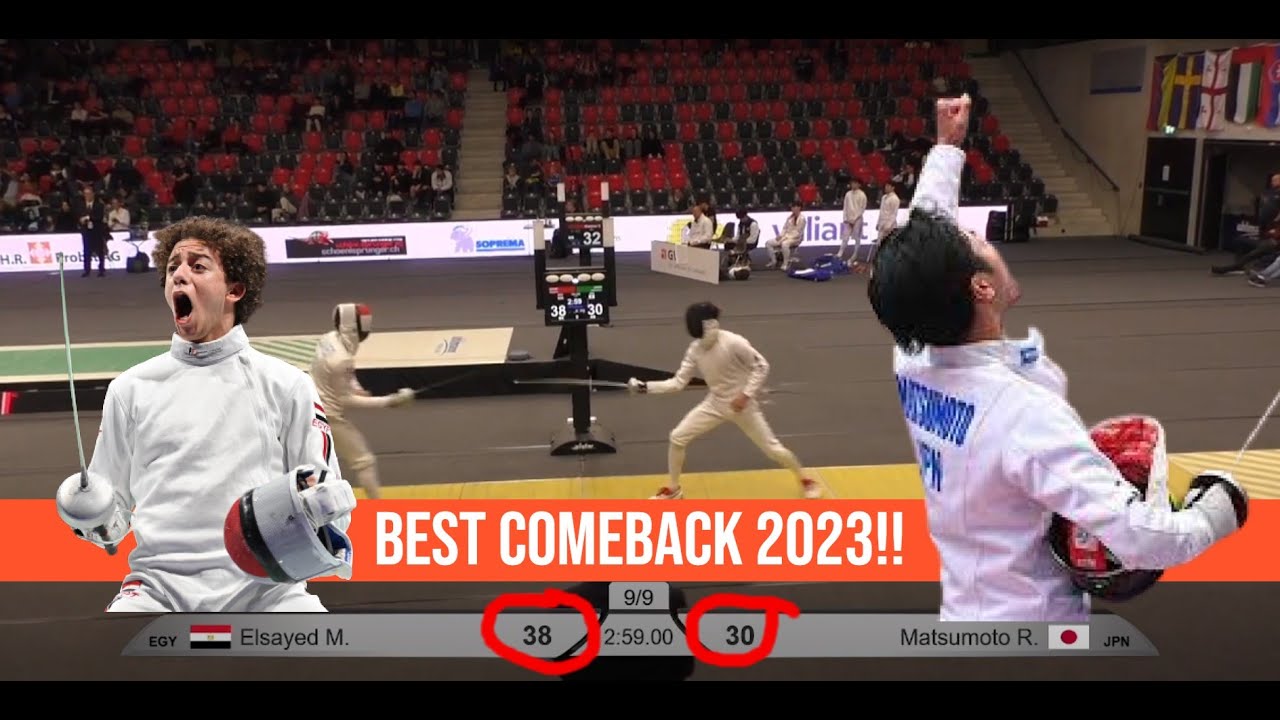 Crazy 8 Point Comeback By Matsumoto (JPN) VS El Sayed EGY In Bern 2023