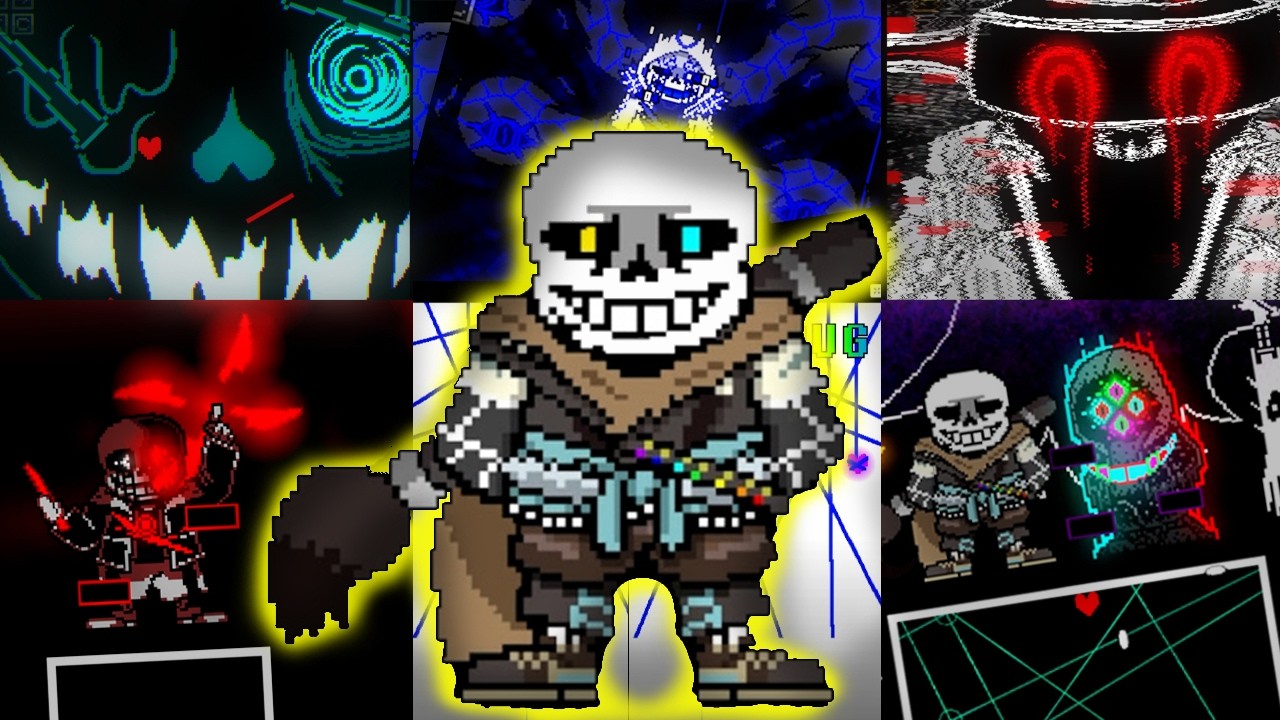 Undertale, mas TODOS os Sans estão com hacks ativados