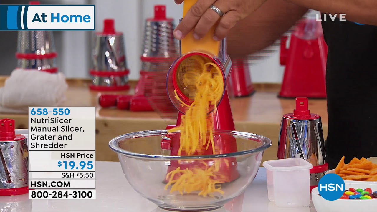 NutriSlicer Manual Slicer, Grater and Shredder