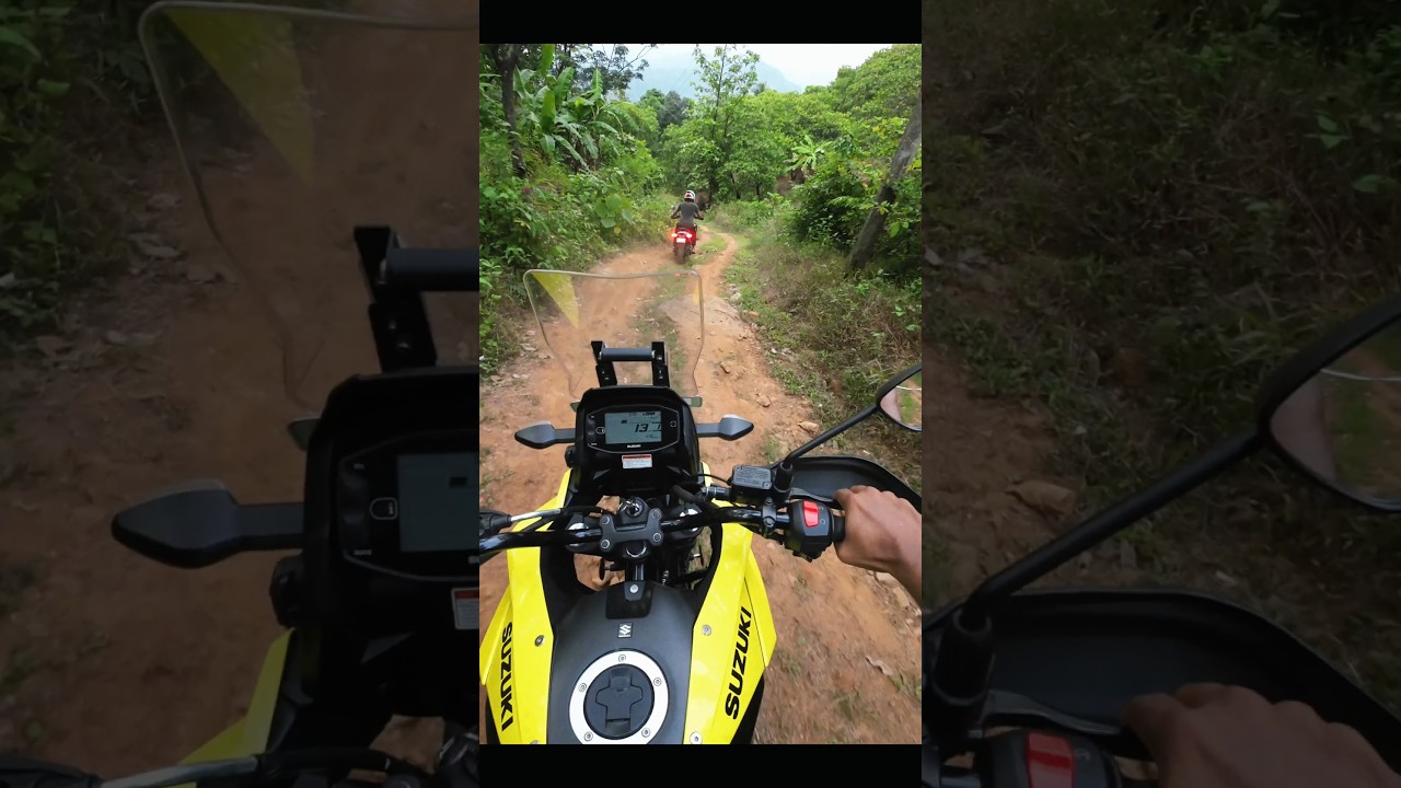 Real sound of ABS #vstrom250 #offroading