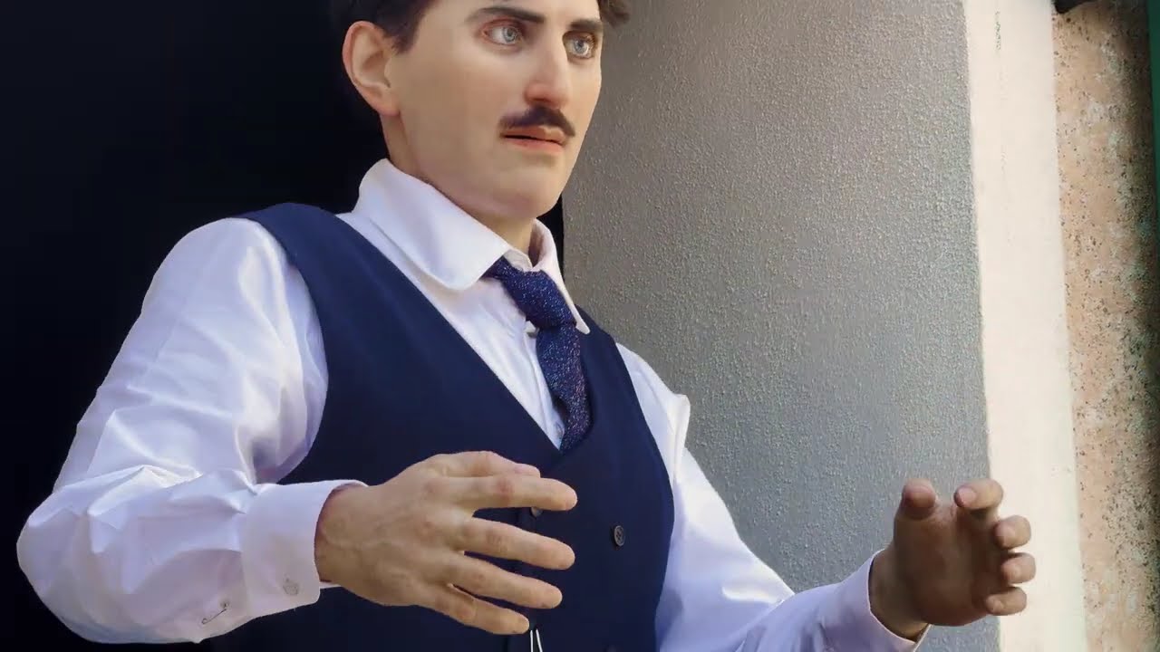 Full Nikola Tesla Animatronic Show at Europapark (Englisch, French, German)