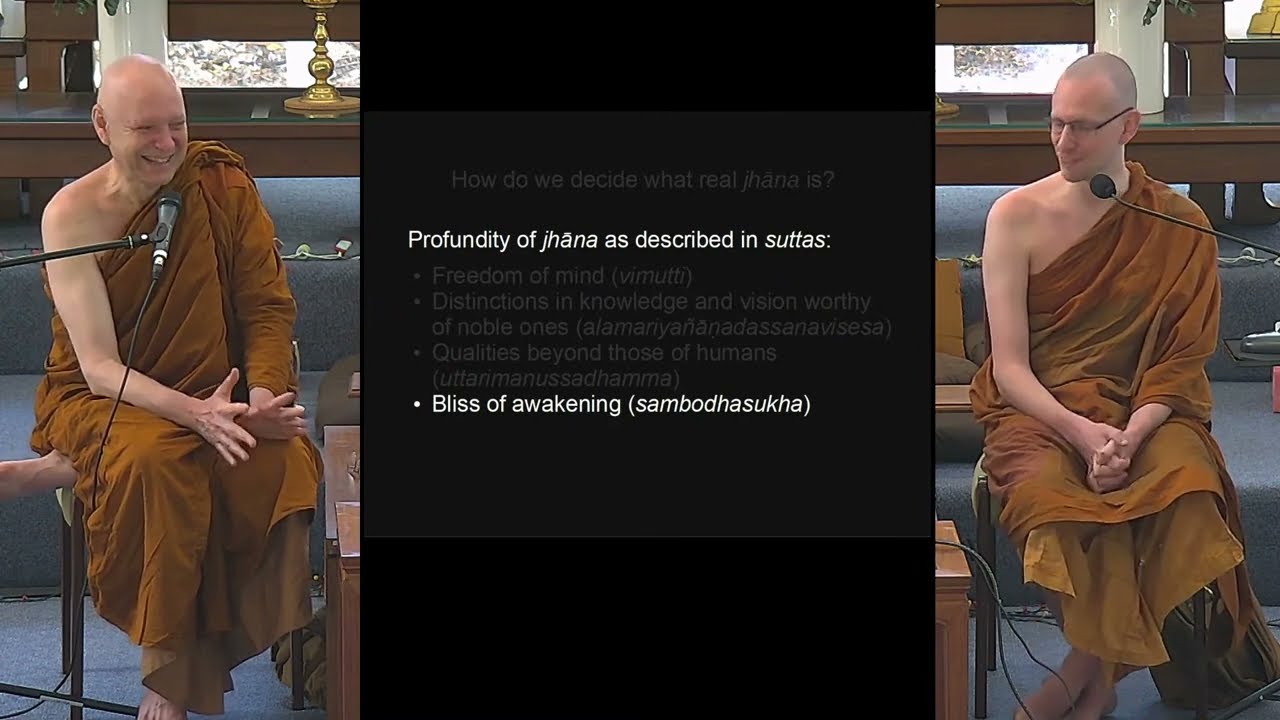 Sammāsamādhi (right stillness) Workshop III - Part 5 | Ajahn Brahmali and Ven Sunyo | 10 Dec 2022