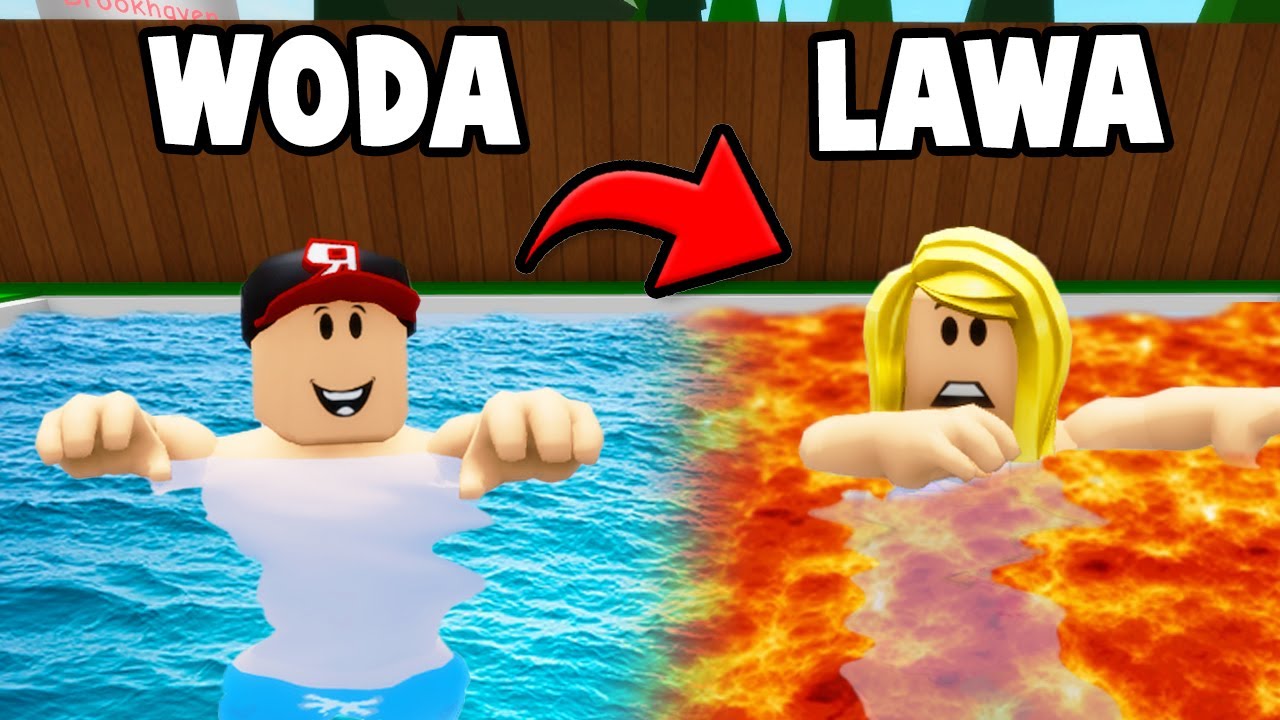 Gdyby WODA Zamieniła Się w LAWĘ BrookHaven 🏡RP (Roblox Pogromcy Mit&oacute;w) Vito i Bella